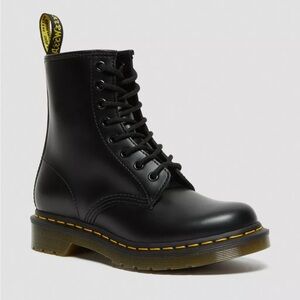 Dr. Martens Women's Black Leather Combat Boots